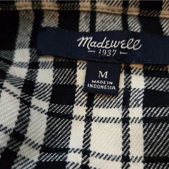 EC MADEWELL COTTEN FLANNEL "DAYWALK" SHIRT DRESS W/POCKETS SZ.M - Picture 6 of 8